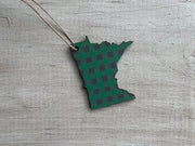 Minnesota Buffalo Plaid Ornament