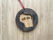 Wisconsin Wooden Ornament (Multiple Styles)