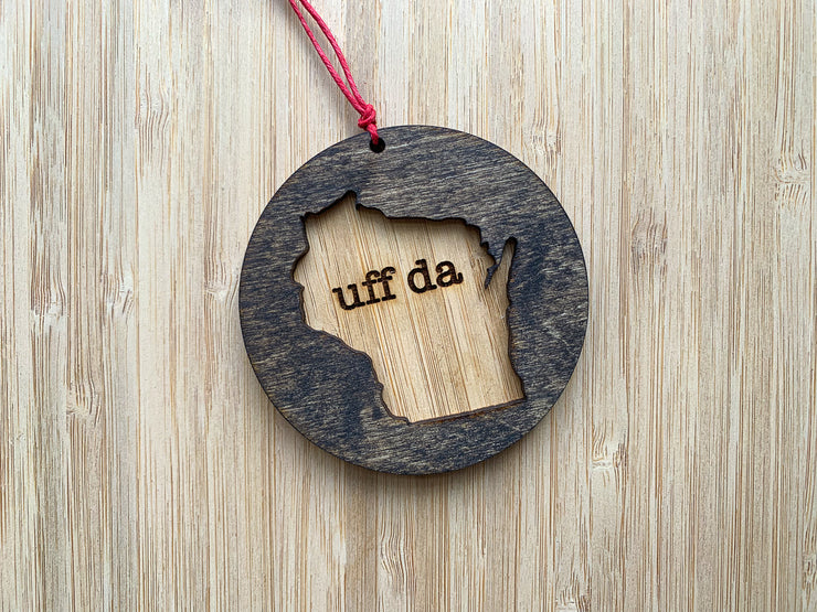 Wisconsin Wooden Ornament (Multiple Styles)