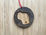Wisconsin Wooden Ornament (Multiple Styles)