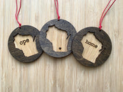 Wisconsin Wooden Ornament (Multiple Styles)