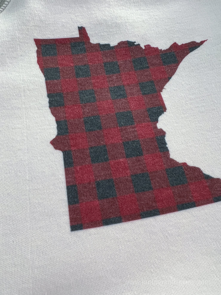 Minnesota Plaid Baby One Piece