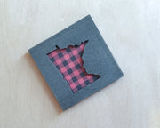 Minnesota Buffalo Plaid Art Magnet