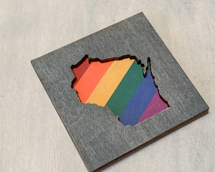 Wisconsin Pride Art Magnet