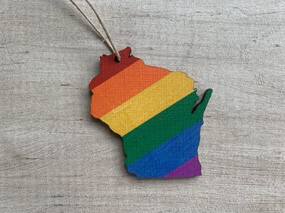 Wisconsin Pride Ornament Magnet
