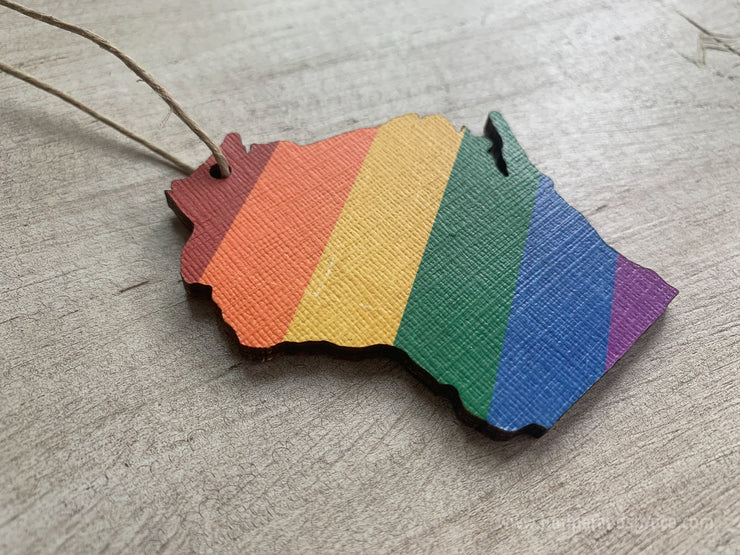 Wisconsin Pride Ornament Magnet