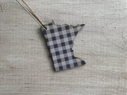 Minnesota Buffalo Plaid Ornament