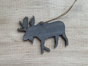 Moose Buffalo Plaid Ornament