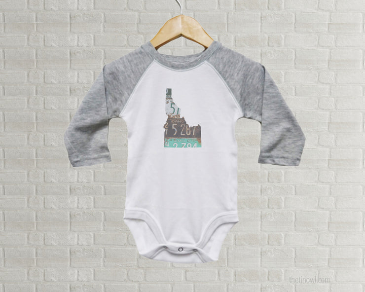 Idaho Baby Onesie | Romper | Vintage License Plate Art