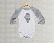 Illinois Baby Onesie | Romper | Vintage License Plate Art