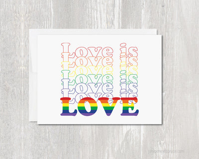 Greeting Card - Love is Love