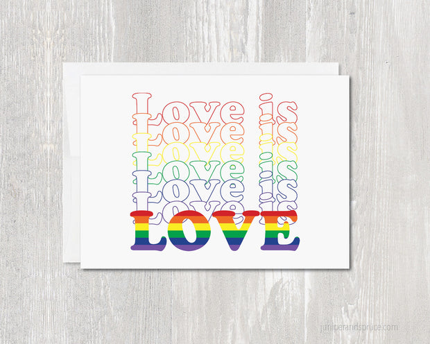 Greeting Card - Love is Love