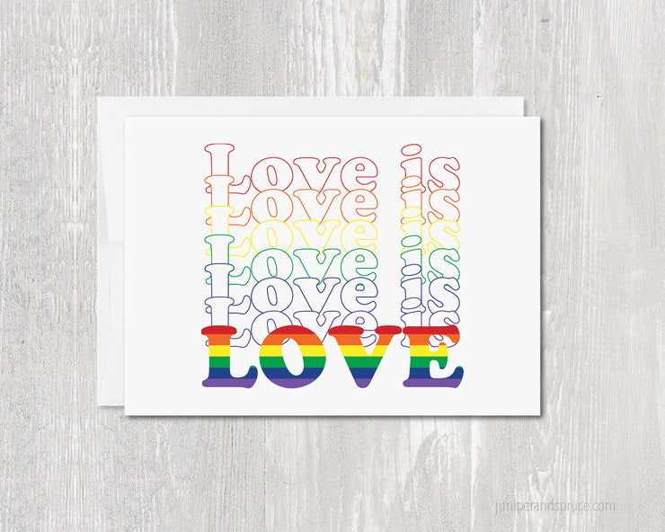 Greeting Card - Love is Love