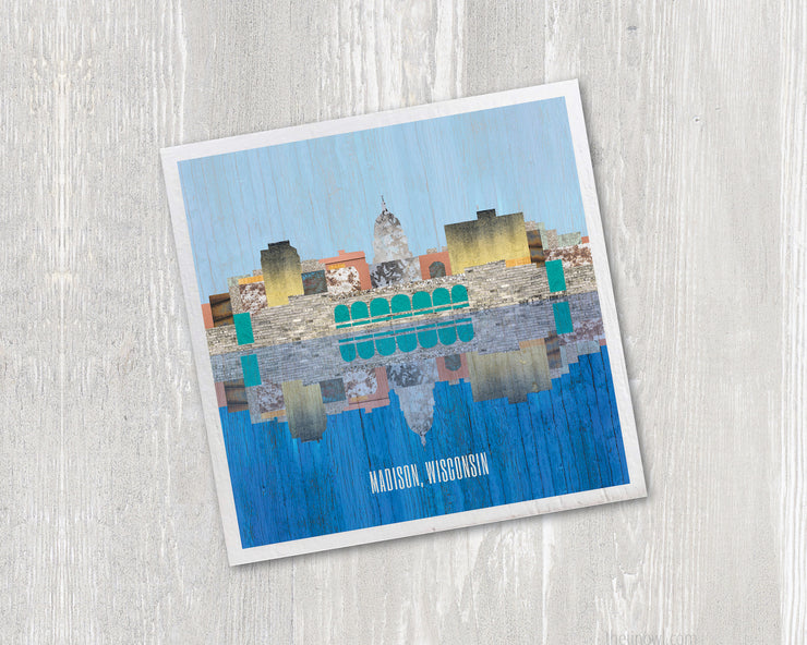 Madison Skyline Art Magnet