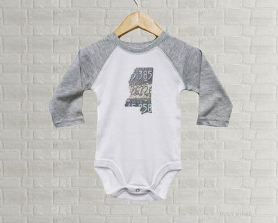 Mississippi Baby Onesie | Romper | Vintage License Plate Art