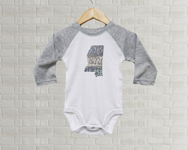 Mississippi Baby Onesie | Romper | Vintage License Plate Art