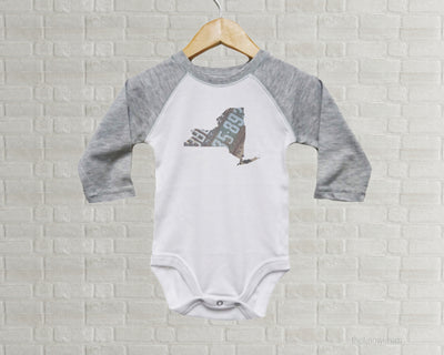 New York Baby Onesie | Romper | Vintage License Plate Art