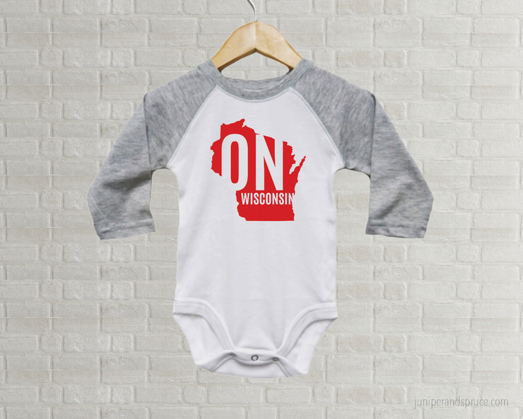 Wisconsin Badgers Baby One Piece - On Wisconsin