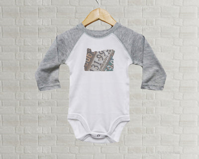 Oregon Baby Onesie | Romper | Vintage License Plate Art
