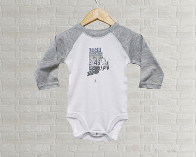 Rhode Island Baby Bodysuit | Romper | Vintage License Plate Art
