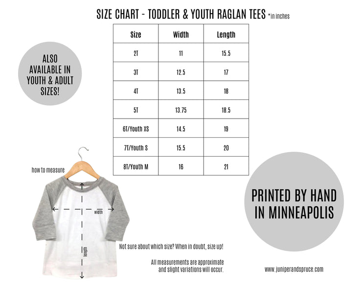 Duck Duck Gray Duck Youth Raglan Shirt  - Toddler Buffalo Plaid