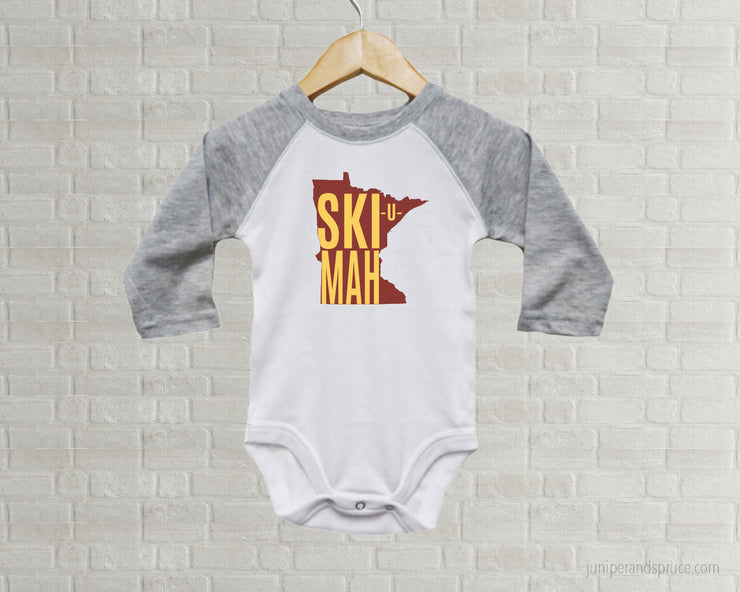 Minnesota Gophers Baby One Piece - Ski U Mah