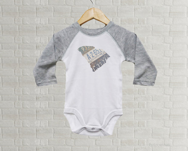South Carolina Baby Bodysuit | Romper | Vintage License Plate Art