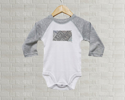 South Dakota Baby Bodysuit | Romper | Vintage License Plate Art