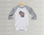 Wisconsin Baby Bodysuit | Romper | Vintage License Plate Art