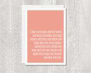 Greeting Card - I Love Rainy Days and You