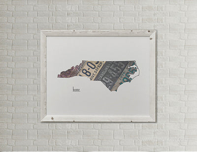 North Carolina Home Print