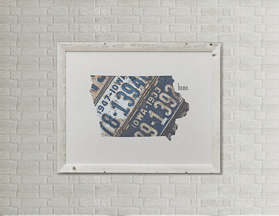 Iowa Home Print