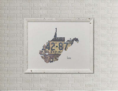 West Virginia Home Print