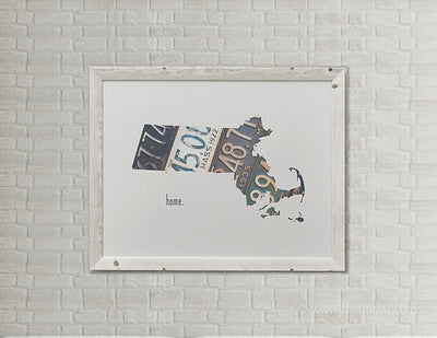 Massachusetts Home Print