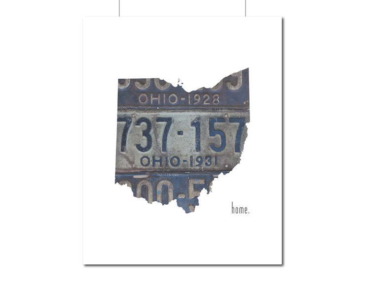 Ohio Home Print