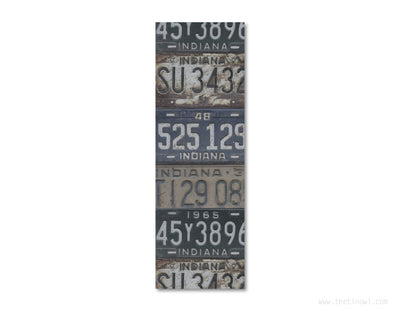 Bookmark - Vintage Indiana License Plates