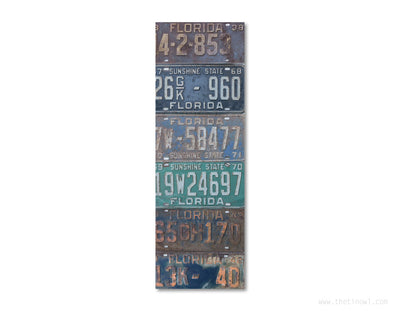 Bookmark - Vintage Florida License Plates