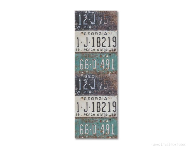 Bookmark - Vintage Georgia License Plates