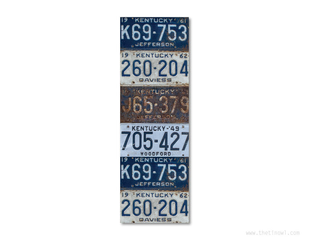 Bookmark - Vintage Kentucky License Plates