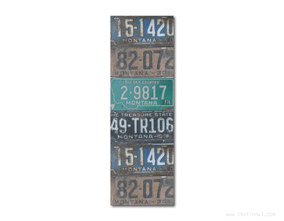 Bookmark - Vintage Montana License Plates