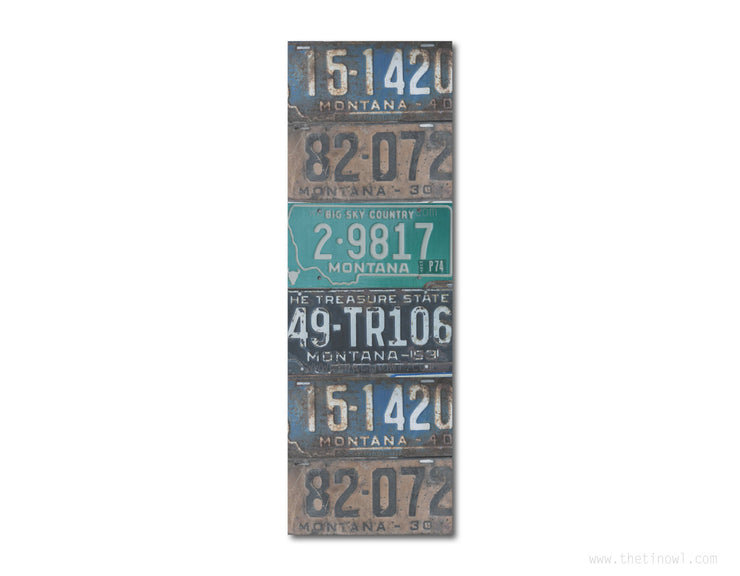 Bookmark - Vintage Montana License Plates