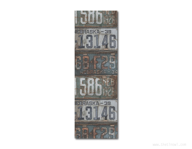 Bookmark - Vintage Nebraska License Plates