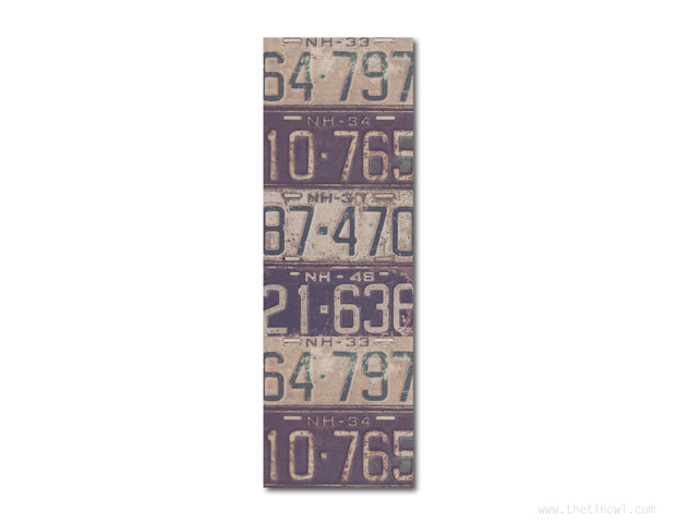 Bookmark - Vintage New Hampshire License Plates