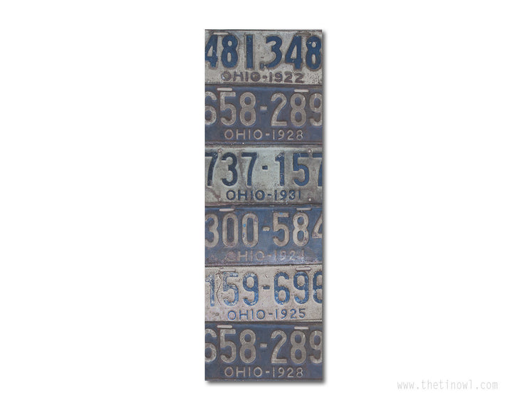 Bookmark - Vintage Ohio License Plates