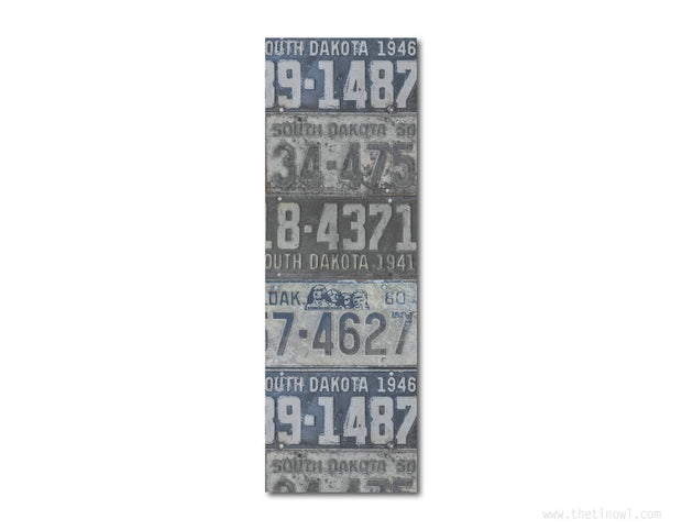Bookmark - Vintage South Dakota License Plates