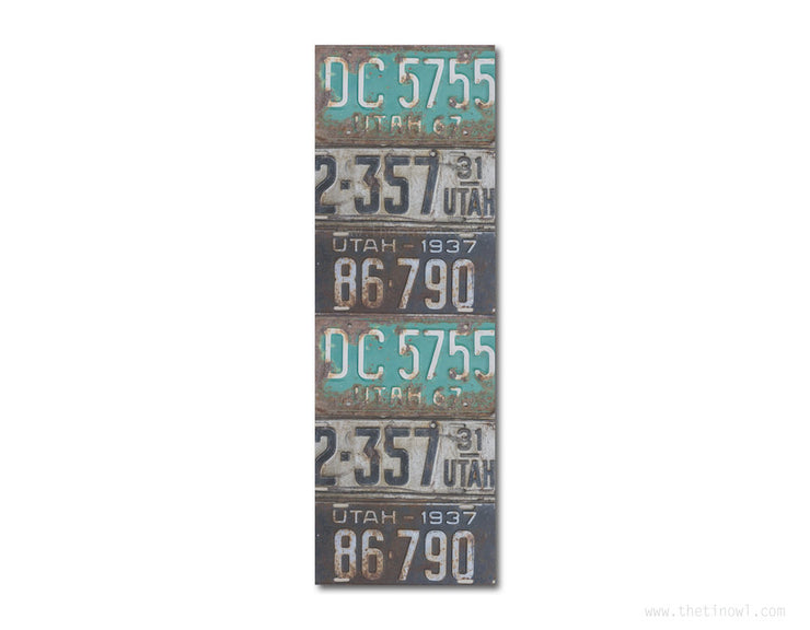 Bookmark - Vintage Utah License Plates