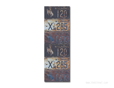 Bookmark - Vintage Wyoming License Plates