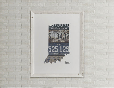 Indiana Home Print