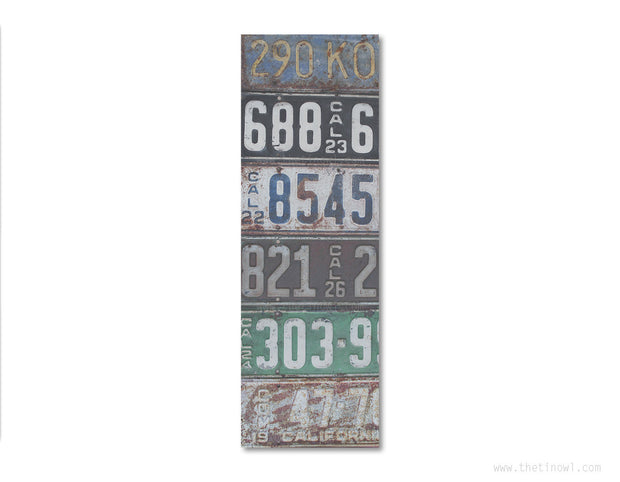 Bookmark - Vintage California License Plates