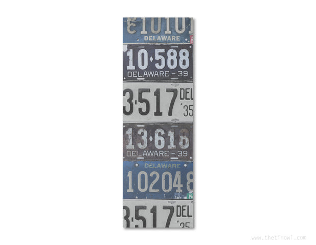 Bookmark - Vintage Delaware License Plates